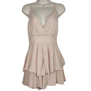 AKIRA Cream Layered Jumpsuit